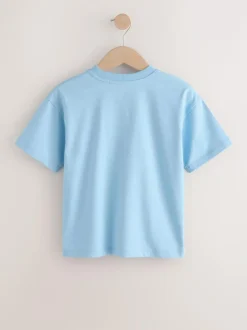 Next Short Sleeve Logo Chest Graphic T-Shirts 4 Pack (3-16yrs) Blue Online