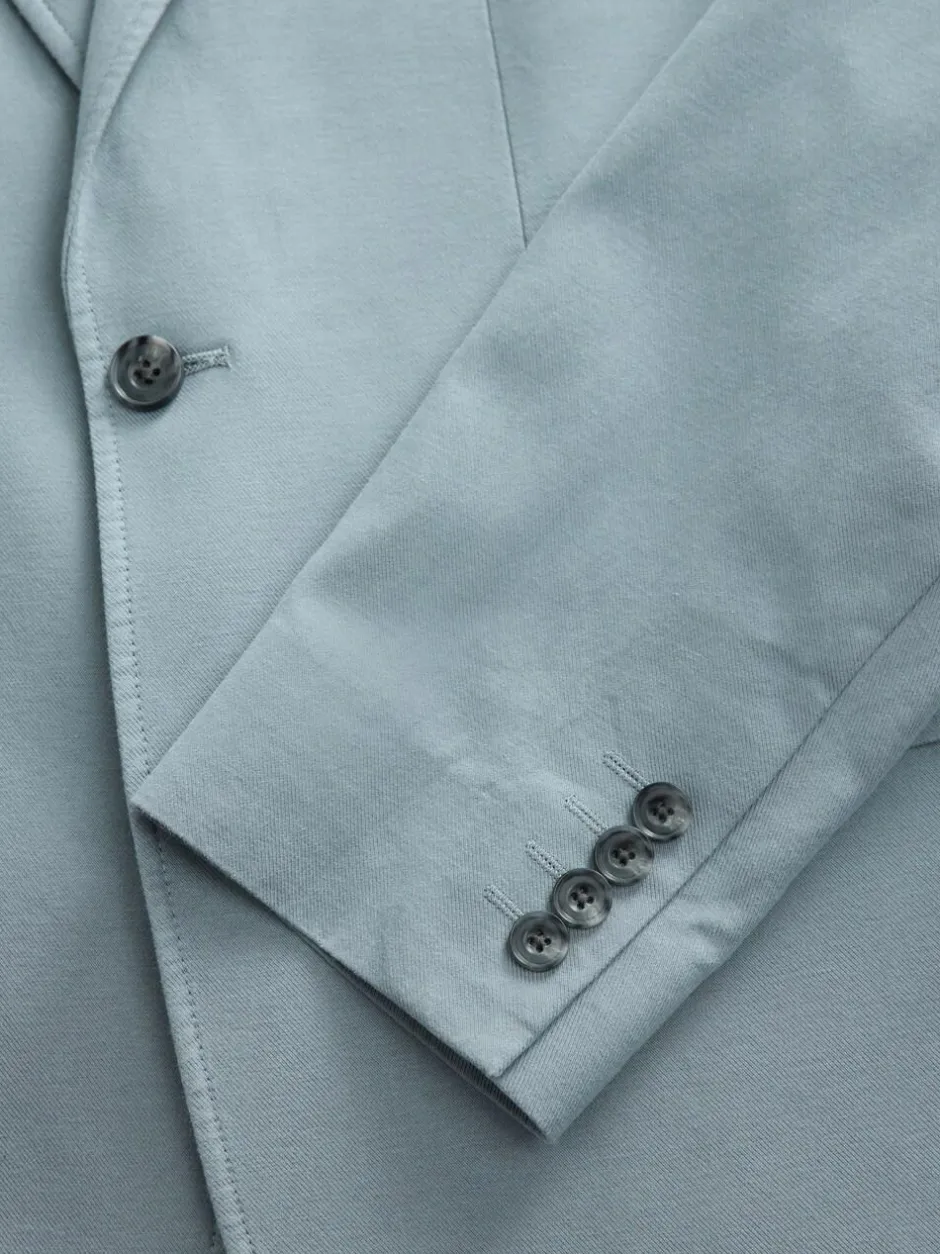 Next Slim Fit Cotton TENCEL™ Suit Jacket Blue Hot