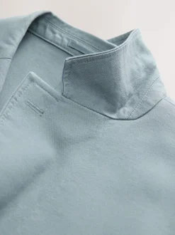 Next Slim Fit Cotton TENCEL™ Suit Jacket Blue Hot