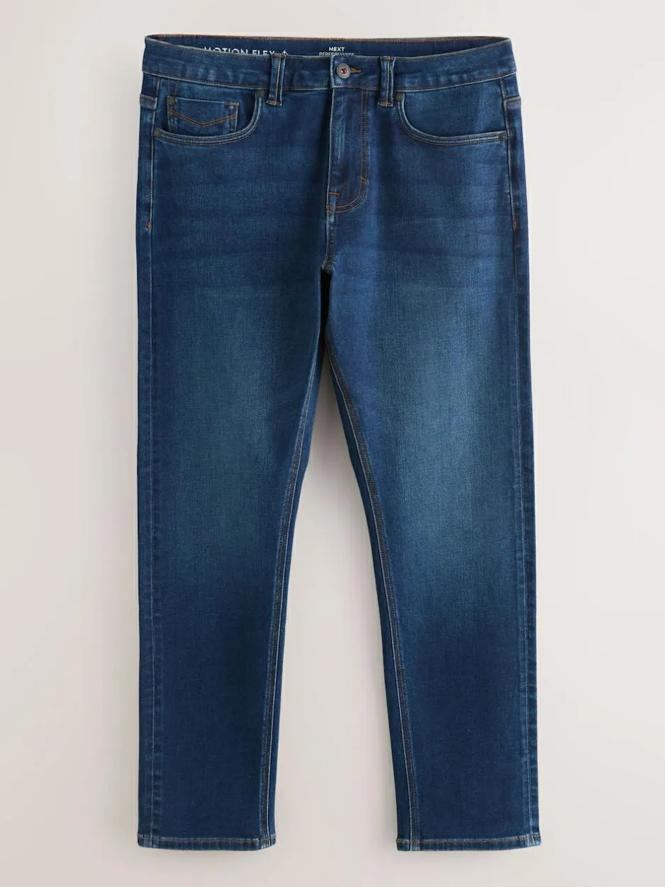 Next Blue Slim Fit Motionflex Jeans Sale
