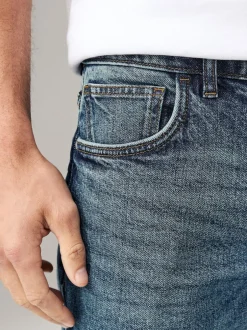 Next Slim Fit Vintage Wash Denim Jeans Blue