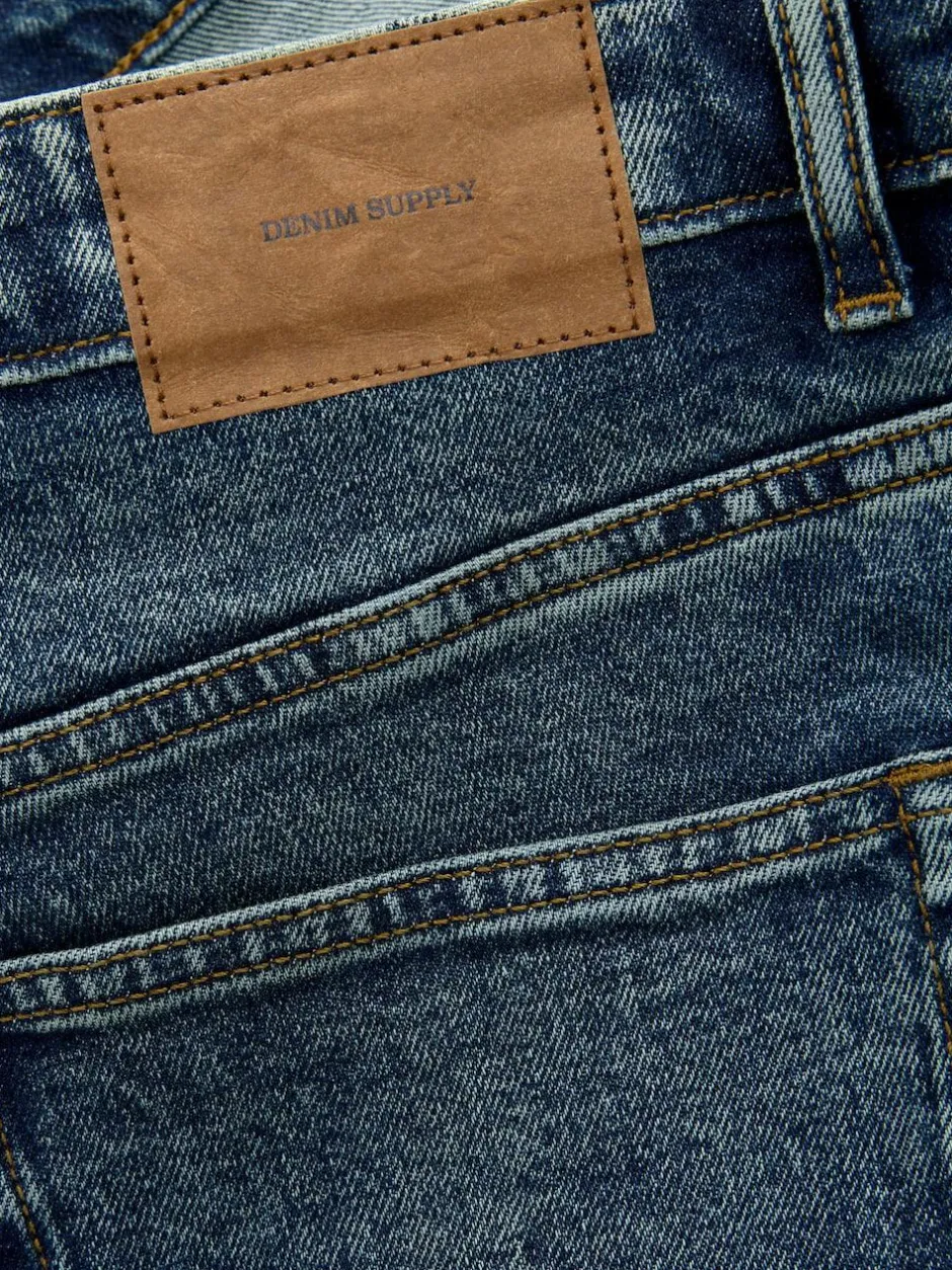 Next Slim Fit Vintage Wash Denim Jeans Blue