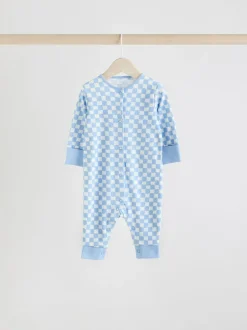 Next Blue Star Baby Footless Sleepsuits 4 Pack (0mths-3yrs) Clearance
