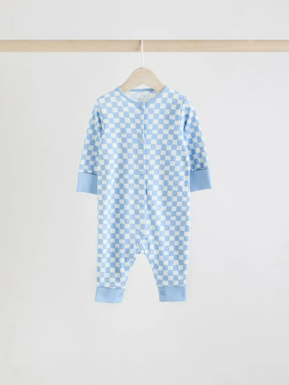 Next Blue Star Baby Footless Sleepsuits 4 Pack (0mths-3yrs) Clearance