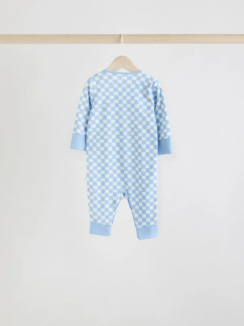 Next Blue Star Baby Footless Sleepsuits 4 Pack (0mths-3yrs) Clearance