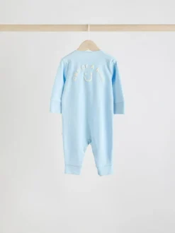 Next Blue Star Baby Footless Sleepsuits 4 Pack (0mths-3yrs) Clearance