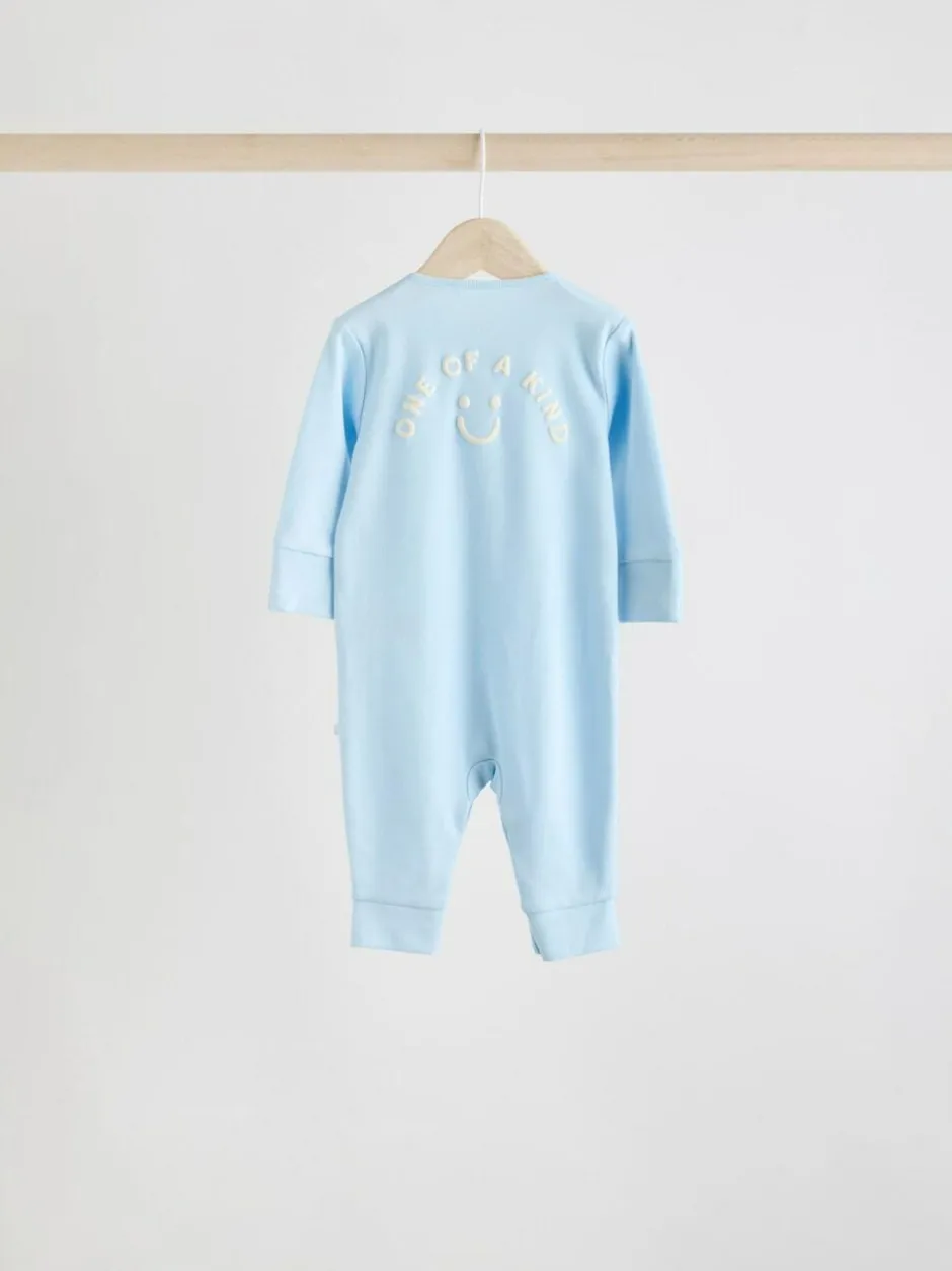 Next Blue Star Baby Footless Sleepsuits 4 Pack (0mths-3yrs) Clearance