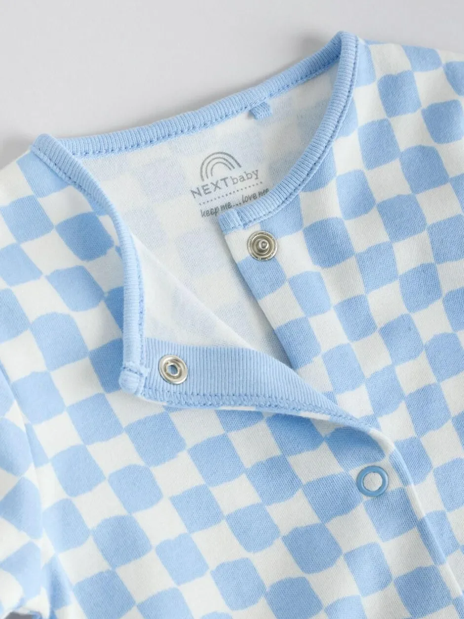 Next Blue Star Baby Footless Sleepsuits 4 Pack (0mths-3yrs) Clearance