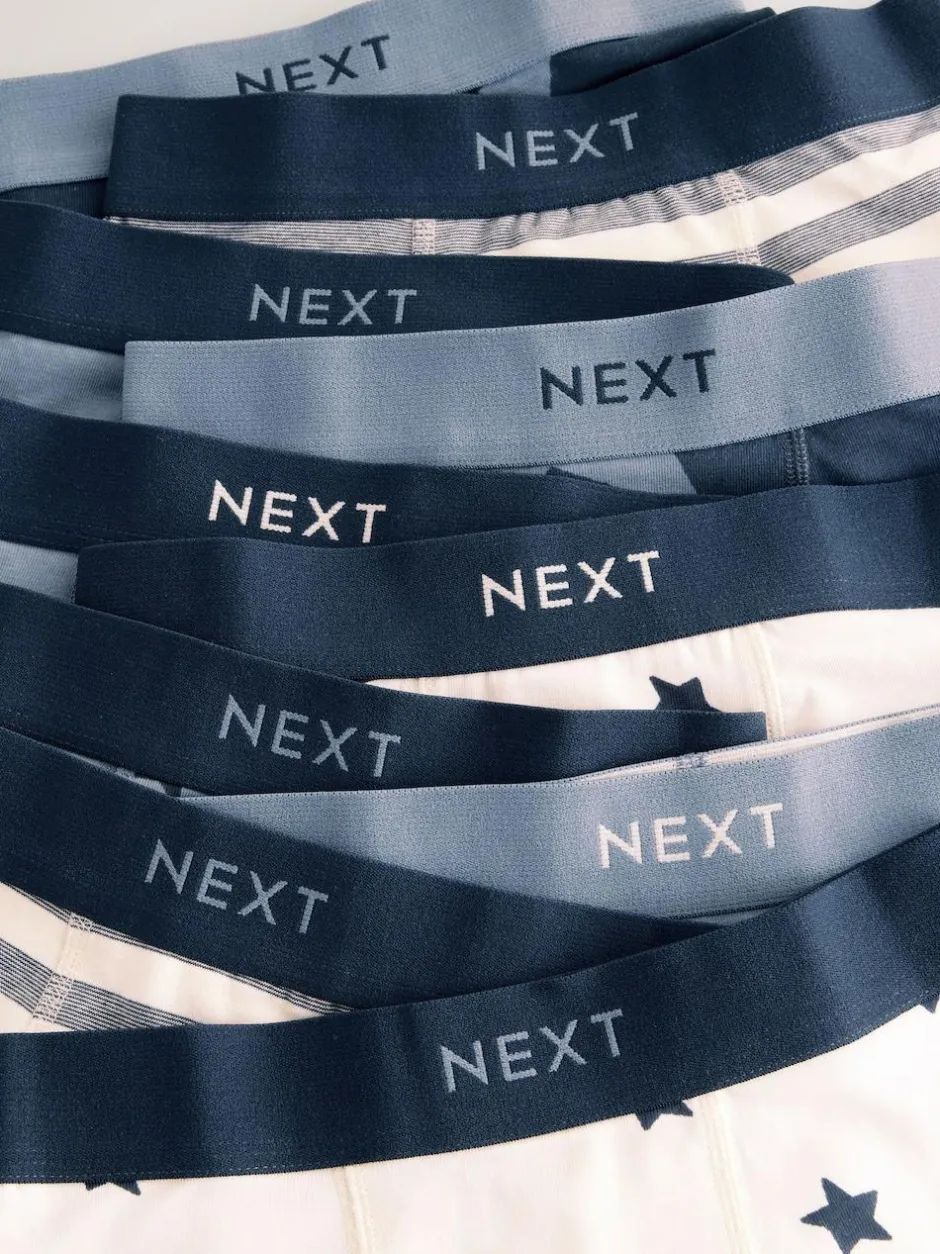 Next Blue Stars and Stripes Trunks 10 Pack (1.5-16yrs) Best