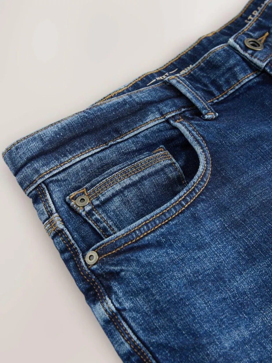 Next Straight Fit Authentic Stretch Denim Jeans Blue