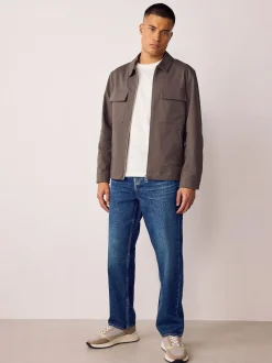 Next Straight Fit Authentic Stretch Denim Jeans Blue
