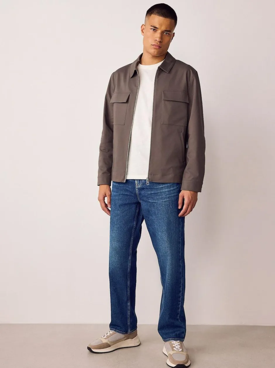 Next Straight Fit Authentic Stretch Denim Jeans Blue
