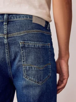 Next Straight Fit Authentic Stretch Denim Jeans Blue