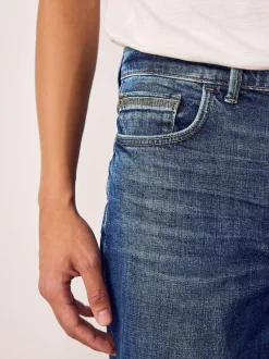 Next Straight Fit Authentic Stretch Denim Jeans Blue