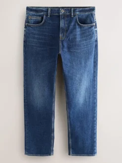Next Straight Fit Authentic Stretch Denim Jeans Blue