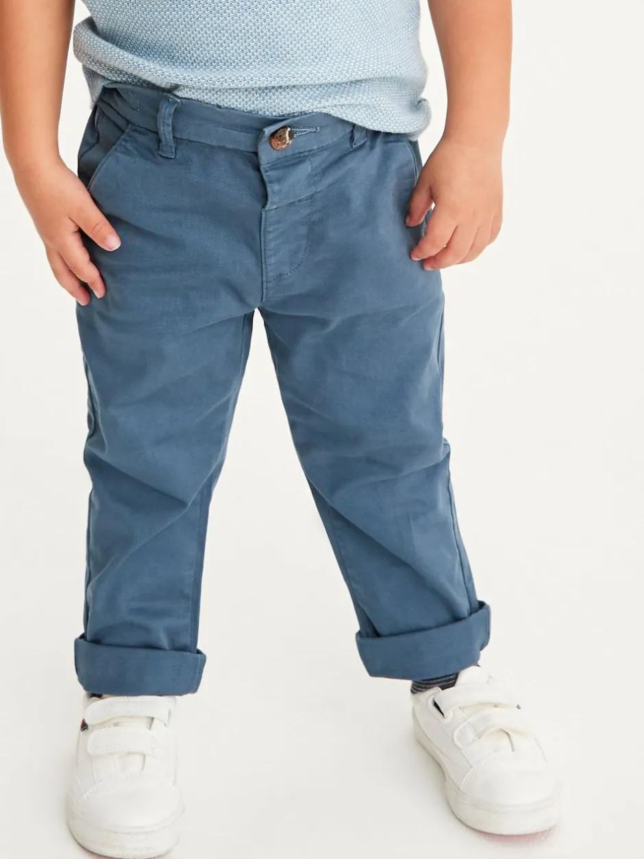Next Blue Stretch Chino Trousers (3mths-7yrs) Sale
