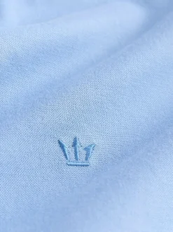 Next Blue Stretch Oxford Long Sleeve Shirt