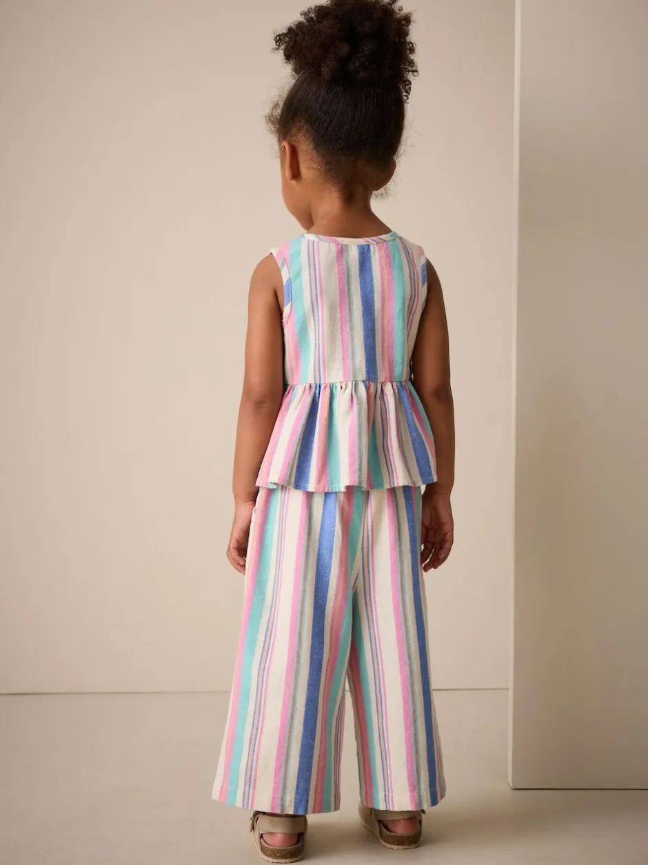 Next Blouse And Trousers Co-ord Set (3mths-8yrs) Blue Stripe Online
