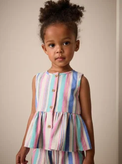 Next Blouse And Trousers Co-ord Set (3mths-8yrs) Blue Stripe Online