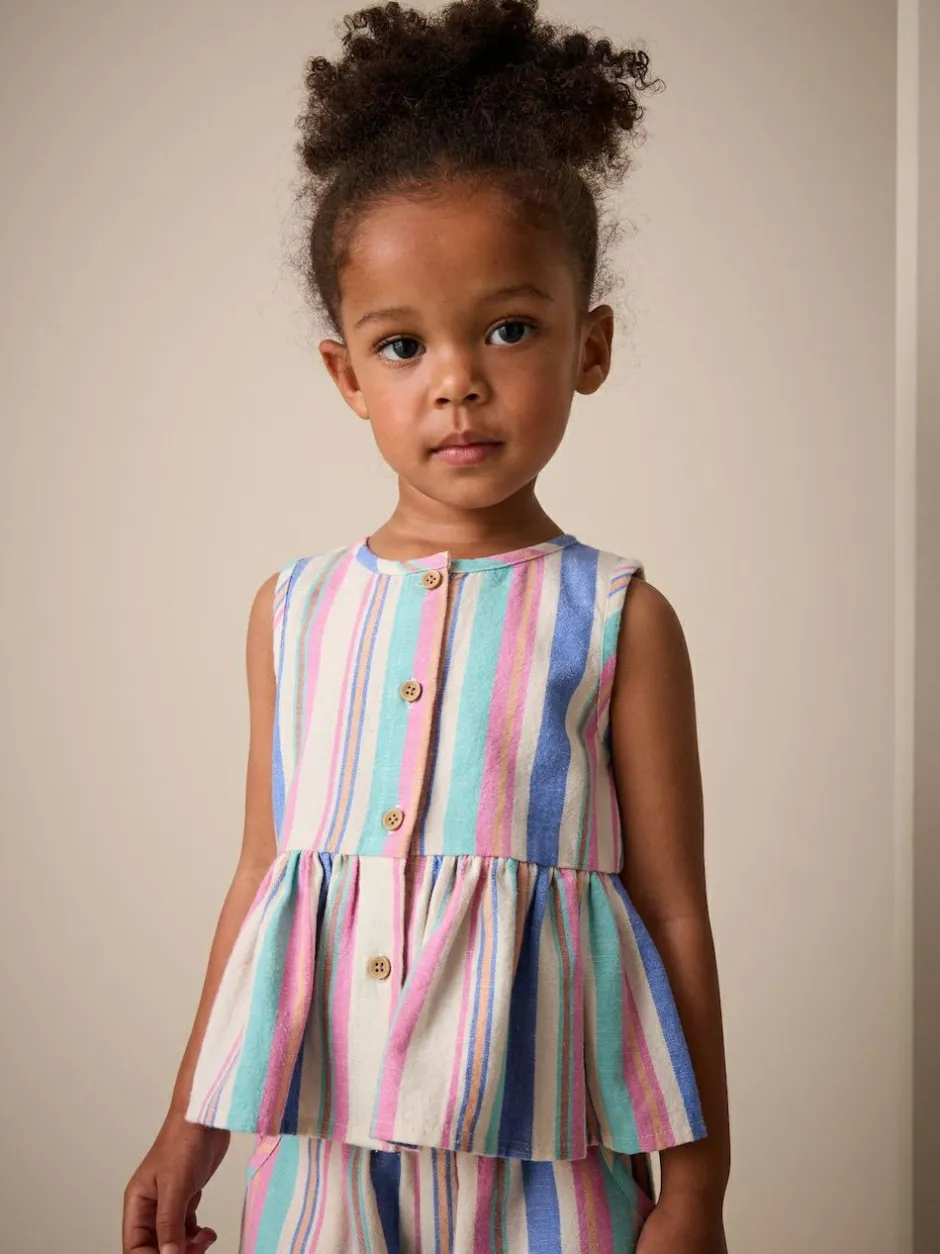 Next Blouse And Trousers Co-ord Set (3mths-8yrs) Blue Stripe Online