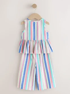 Next Blouse And Trousers Co-ord Set (3mths-8yrs) Blue Stripe Online
