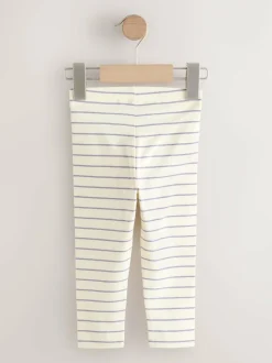 Next Blue Stripe Plain Leggings (3mths-7yrs) Clearance