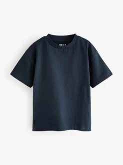 Next Blue Stripe Short Sleeve T-Shirts 5 Pack (3mths-7yrs) Outlet
