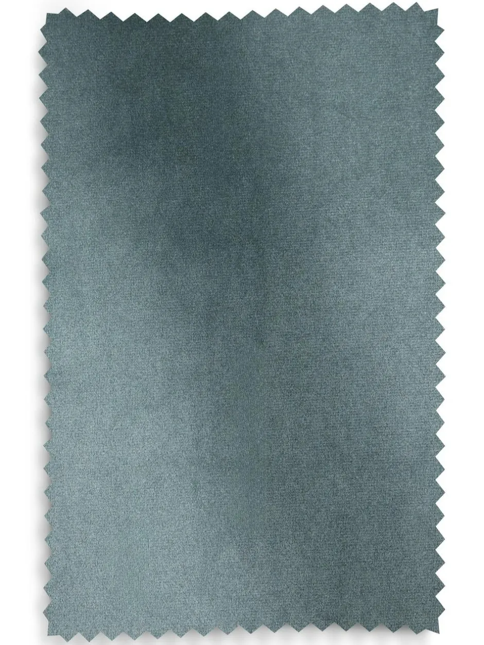 Next Blue Teal Matte Velvet Blackout/Thermal Curtains Outlet