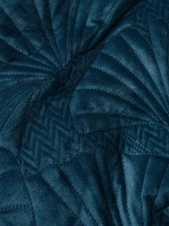 Next Velvet Ginkgo Duvet Cover and Pillowcase Set Blue Teal Online