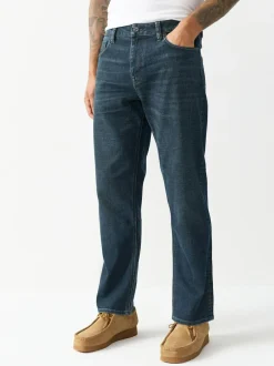 Next Blue Tint Straight Fit Motionflex Jeans Best