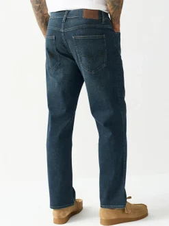 Next Blue Tint Straight Fit Motionflex Jeans Best