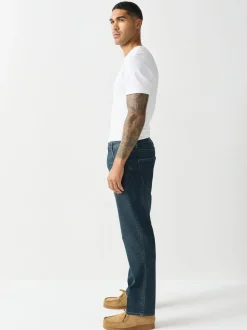 Next Blue Tint Straight Fit Motionflex Jeans Best
