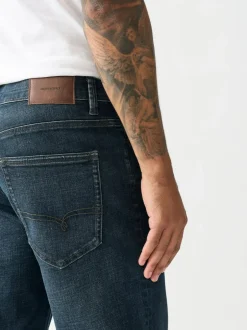 Next Blue Tint Straight Fit Motionflex Jeans Best