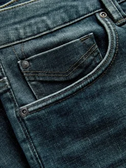 Next Blue Tint Straight Fit Motionflex Jeans Best