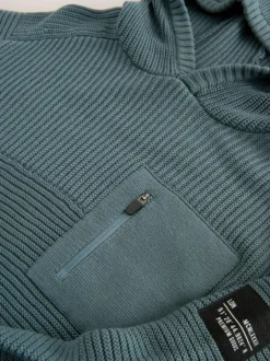 Next Blue Utility Knitted Hoodie (3-16yrs) Online