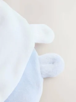 Next Blue Velour Baby Beanies 2 Pack (0-12mths) Outlet