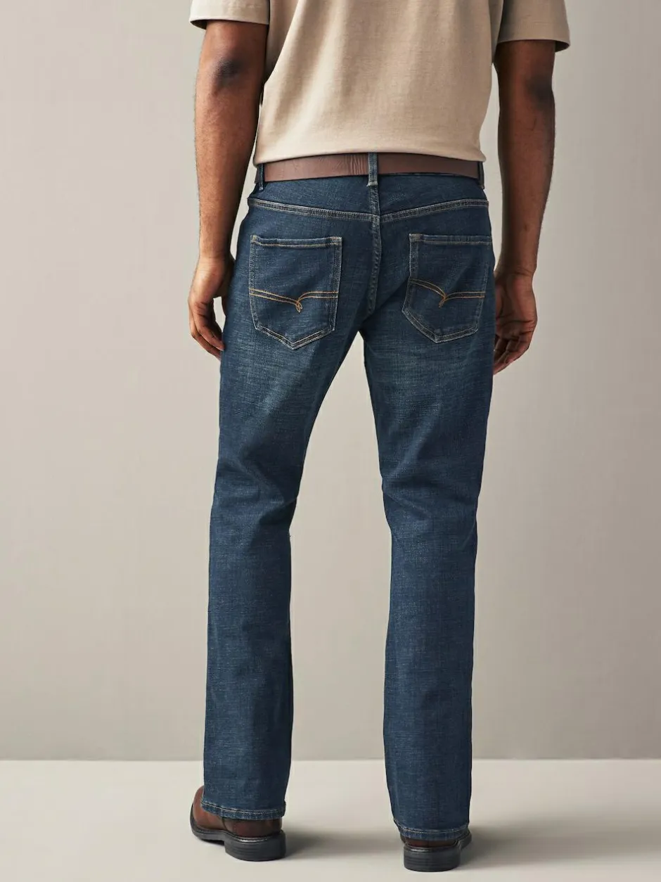 Next Bootcut Belted Authentic Jeans Blue Washed Online