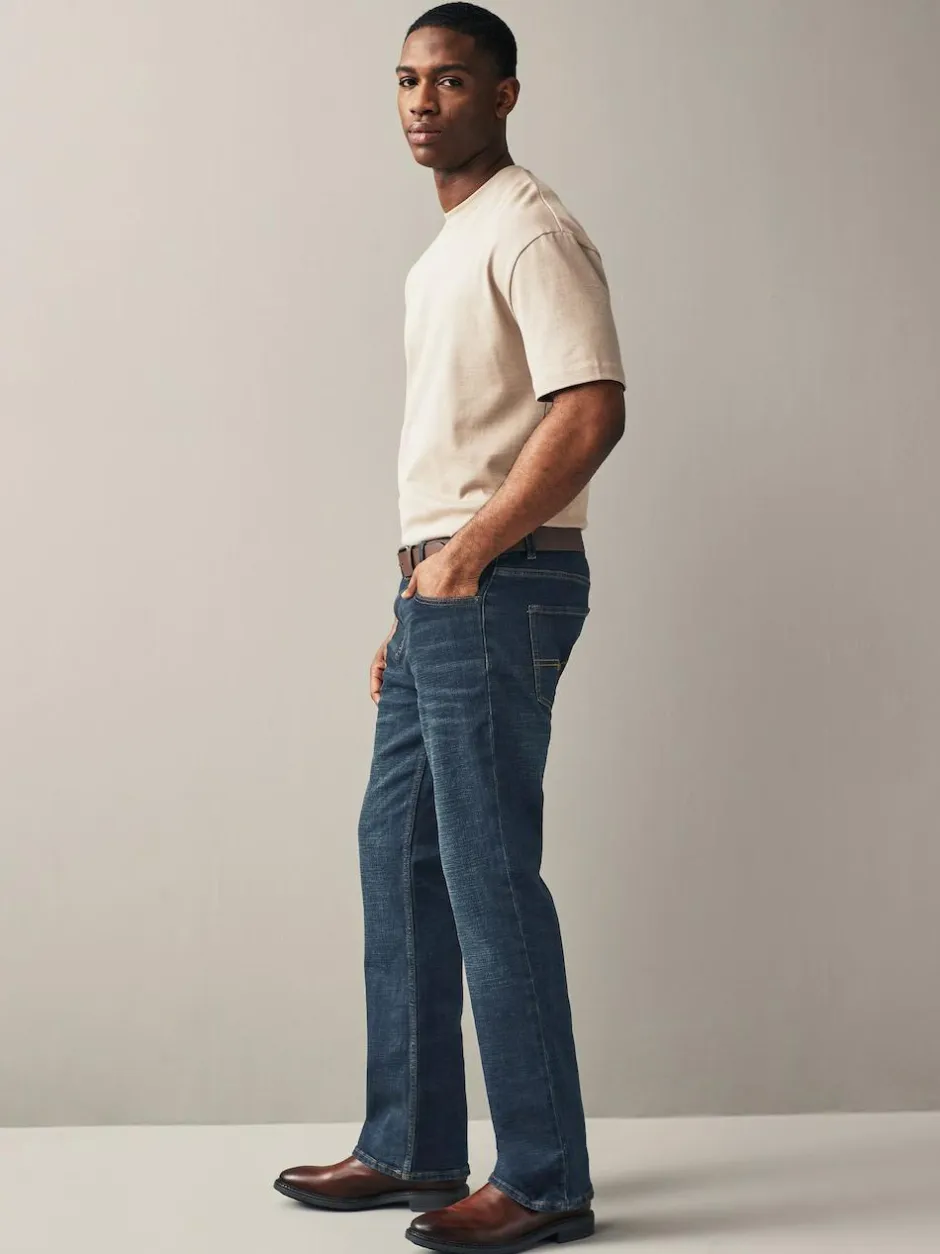 Next Bootcut Belted Authentic Jeans Blue Washed Online
