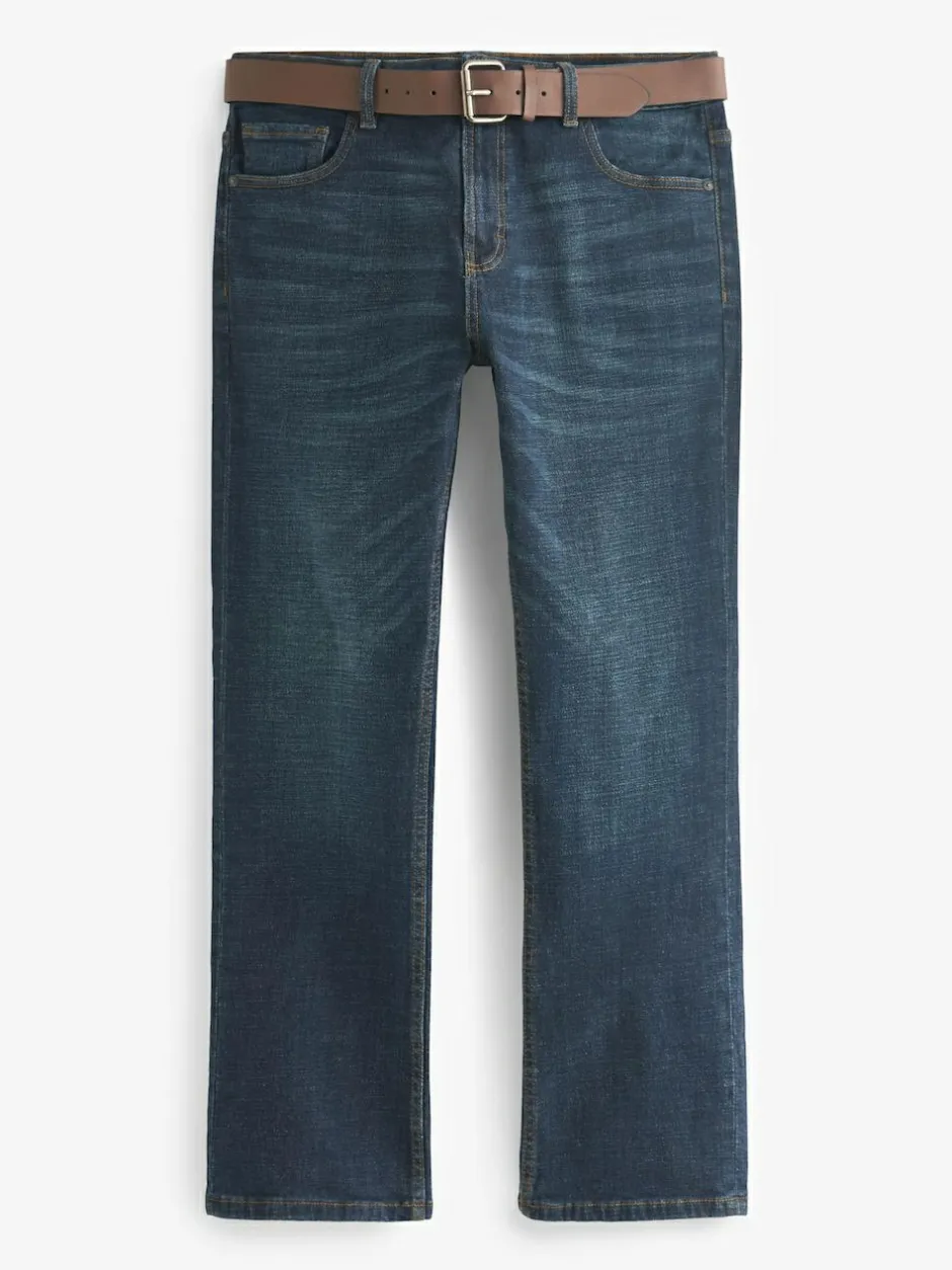 Next Bootcut Belted Authentic Jeans Blue Washed Online