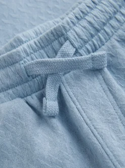 Next Blue Zip Neck Short Sleeve Polo Shirt And Shorts Set (3mths-7yrs) Online