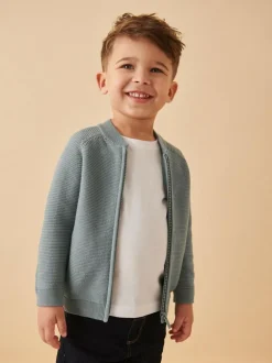 Next Blue Zip Through Cardigan (3mths-7yrs) Discount