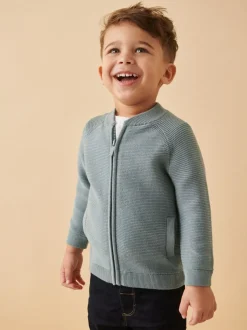Next Blue Zip Through Cardigan (3mths-7yrs) Discount
