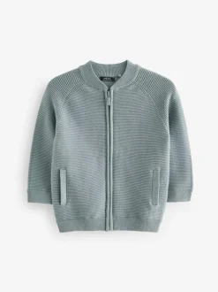 Next Blue Zip Through Cardigan (3mths-7yrs) Discount