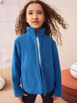 Next Zip-Up Fleece Jacket With Pockets (3-16yrs) Blue New