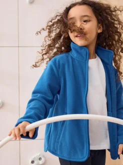 Next Zip-Up Fleece Jacket With Pockets (3-16yrs) Blue New