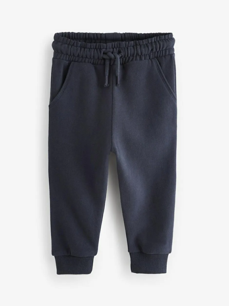 Next Soft Touch Joggers 3 Pack (3mths-7yrs) Blue/Charcoal/Black New
