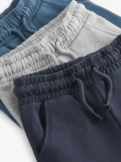Next Soft Touch Joggers 3 Pack (3mths-7yrs) Blue/Charcoal/Black New