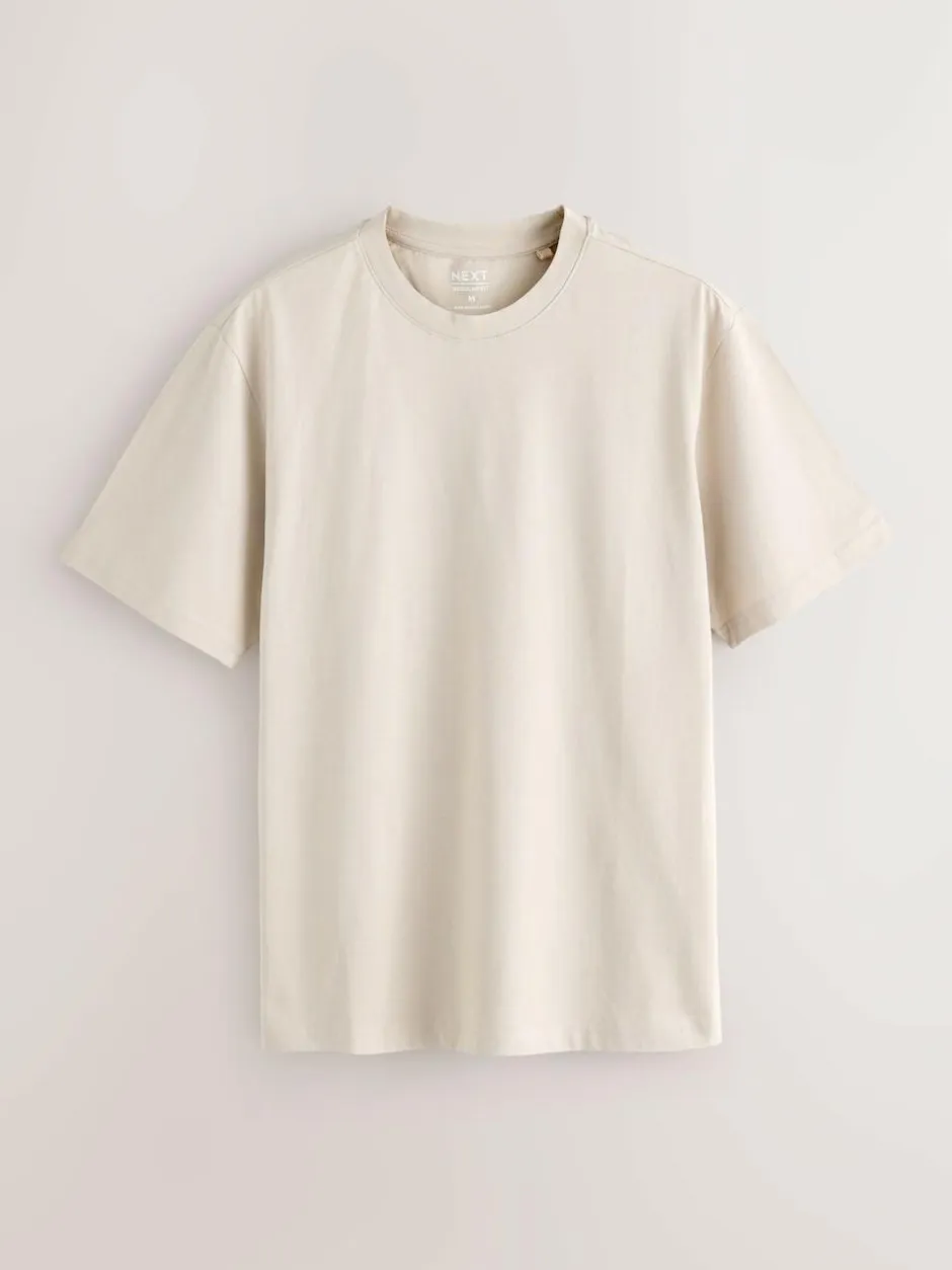 Next Blue/Green/Grey/Orange/White/Brown Regular Fit Essential Cotton T-Shirts 6 Pack Best