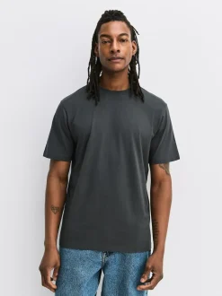 Next Blue/Green/Grey/Orange/White/Brown Regular Fit Essential Cotton T-Shirts 6 Pack Best