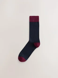 Next Blue/Green/Orange Spot 7 Pack Mens Cotton Rich Socks Online